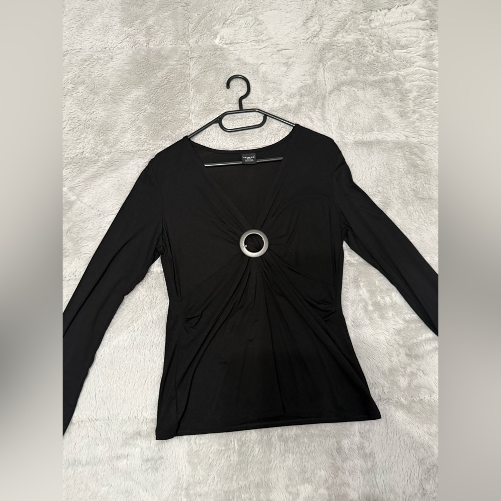 Tribal black blouse